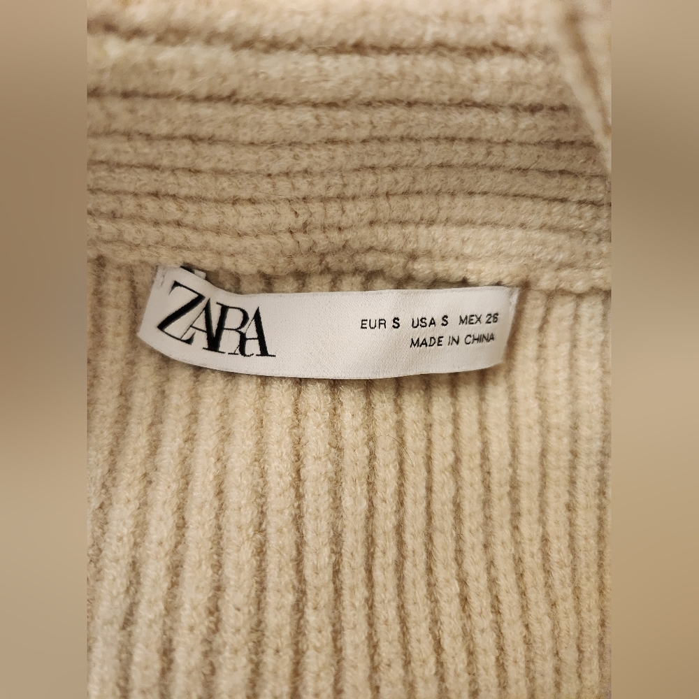 Vest, Zara, Cream, Small - Picture 2 of 2